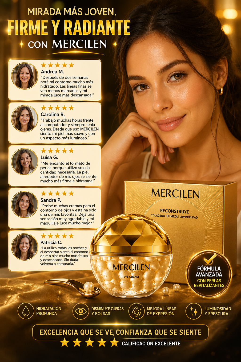 CREMA DE OJOS ANTI ARRUGAS MERCILEN